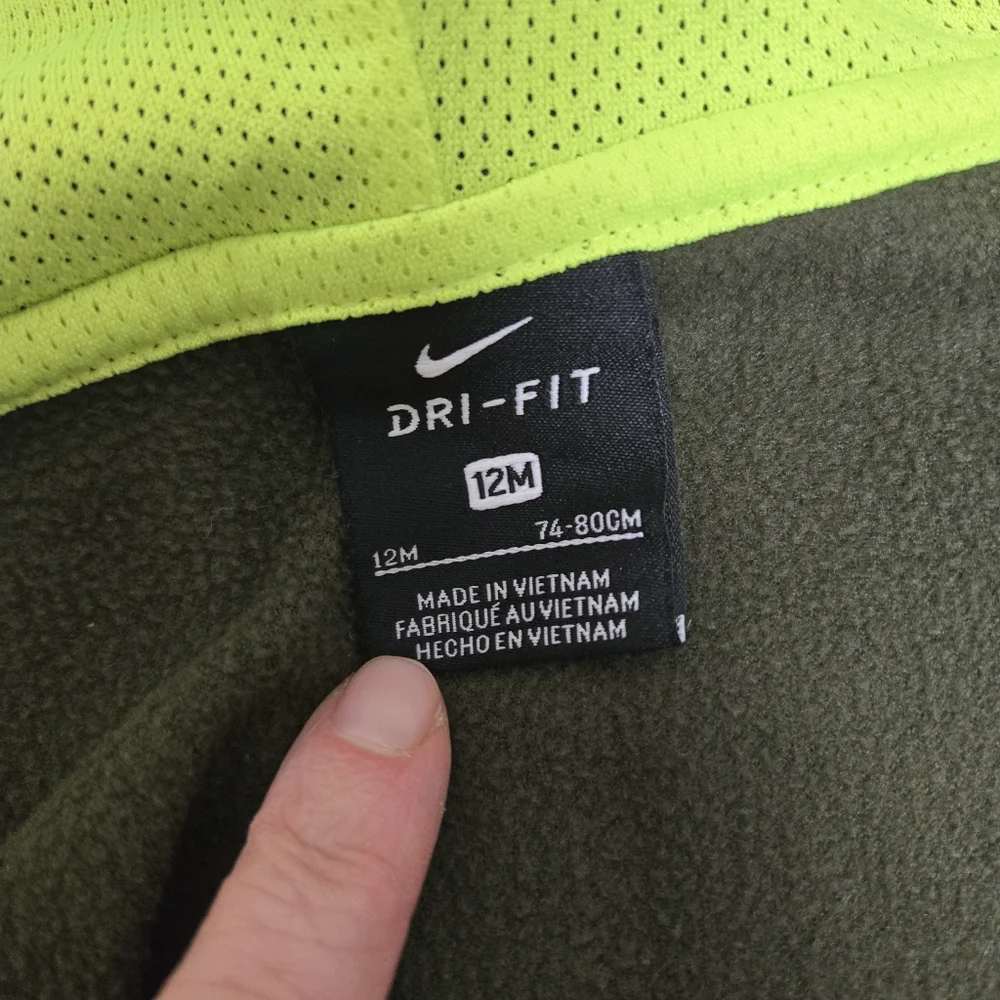 Nike Little Boys Tracksuit Full-Zip Hoodie & Jogger Pants‎ Set Dark Green 12M - Picture 12 of 13